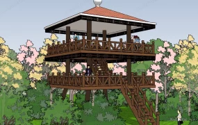 Wooden Observation Tower
