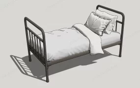 Twin Metal Platform Bed