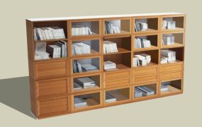 Wall Library Bookcase