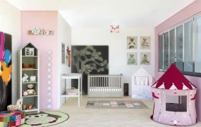 Pink And White Nursery Decor