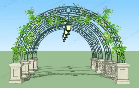 Vintage Garden Arch Walkway