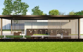 Outdoor Pavilion With Bar
