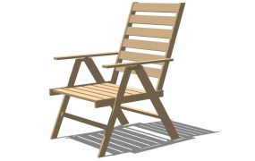 Wood Deck Chair