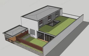 Two Story Prairie Style House