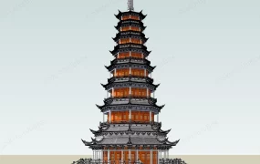 Chinese Buddhist Pagoda