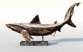 Bronze Shark Sculpture