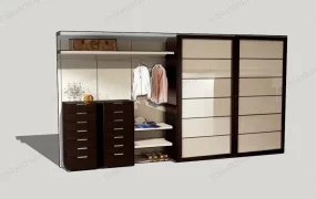 Wardrobe With Dresser Unit