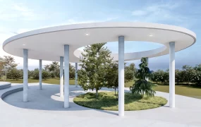 Oval Shape Pergola Design