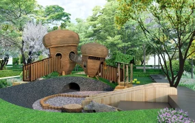 Neighborhood Park With Playground