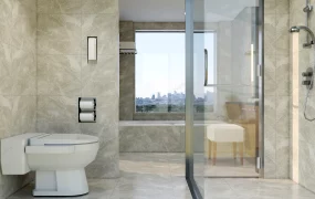 Cream Marble Bathroom Idea