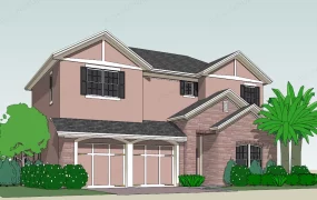 Modern Tudor Style House