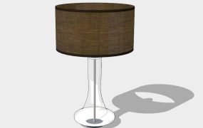 Clear Base Table Lamp