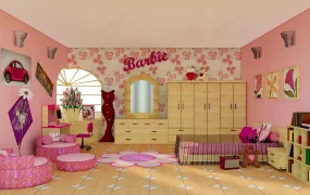 Pink Teen Girl Bedroom