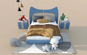 3 Piece Boys Bedroom Set