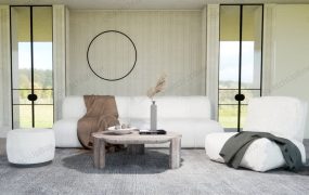 Living Room Bean Bag Idea