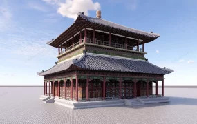 Ancient Chinese Emperor Palace Temple