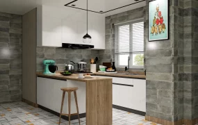 Small Kitchen With Breakfast Bar