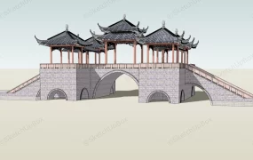 Ancient Chinese Footbridge