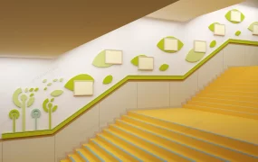 Kindergarten Stairs Decoration Ideas