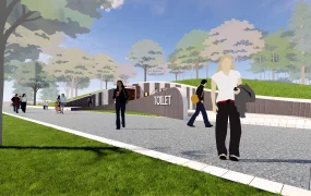 Public Toilet In Park