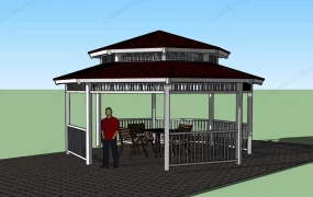 Double Roof Gazebo