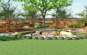 Backyard Garden Sandpit