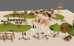 Natural Log Playground Equipments
