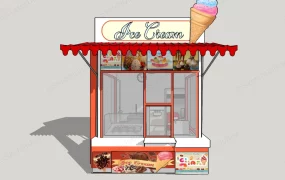 Outdoor Ice Cream Kiosk