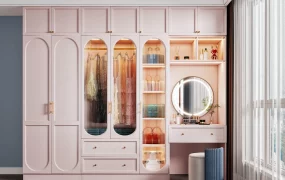 Girls Wardrobe With Makeup Vanity
