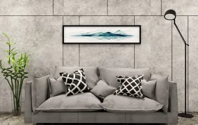 Comfy Grey Linen Deep Seat Couch