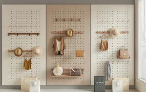 Pegboard Coat Rack Hooks Ideas