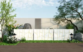 Outdoor Patio Feature Wall