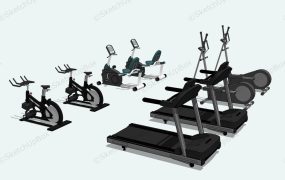 Cardio Exercises Gym Machine