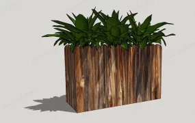 Raised Wood Planter