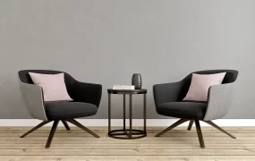 Accent Chairs Set Of 2 With Side Table