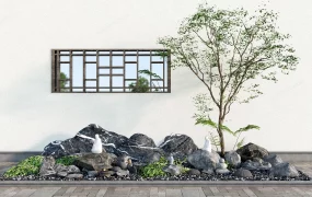Small River Rock Zen Garden