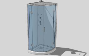 One Piece Corner Shower Unit