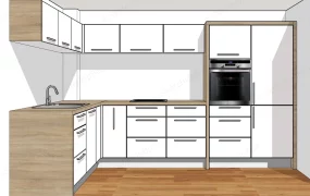 White And Wood Kitchen