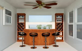 Home Bar With Wine Rack