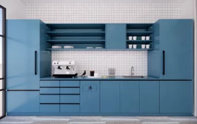 Elegant Blue Kitchen