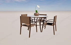 5 Piece Outdoor Patio Dining Set