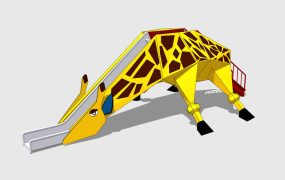 Outdoor Giraffe Slide