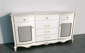 White Dresser With Doors