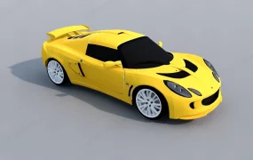 Yellow Sports Car