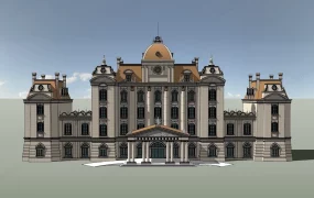 Classic Hotel Building Exterior