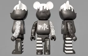 Bearbrick Chocolate X Milk Figurine