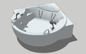 Corner Whirlpool Tub