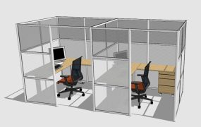 High Wall Office Cubicles