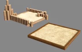 Wooden Outdoor Children Sand Pit
