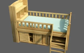 Kids Loft Bed With Storage